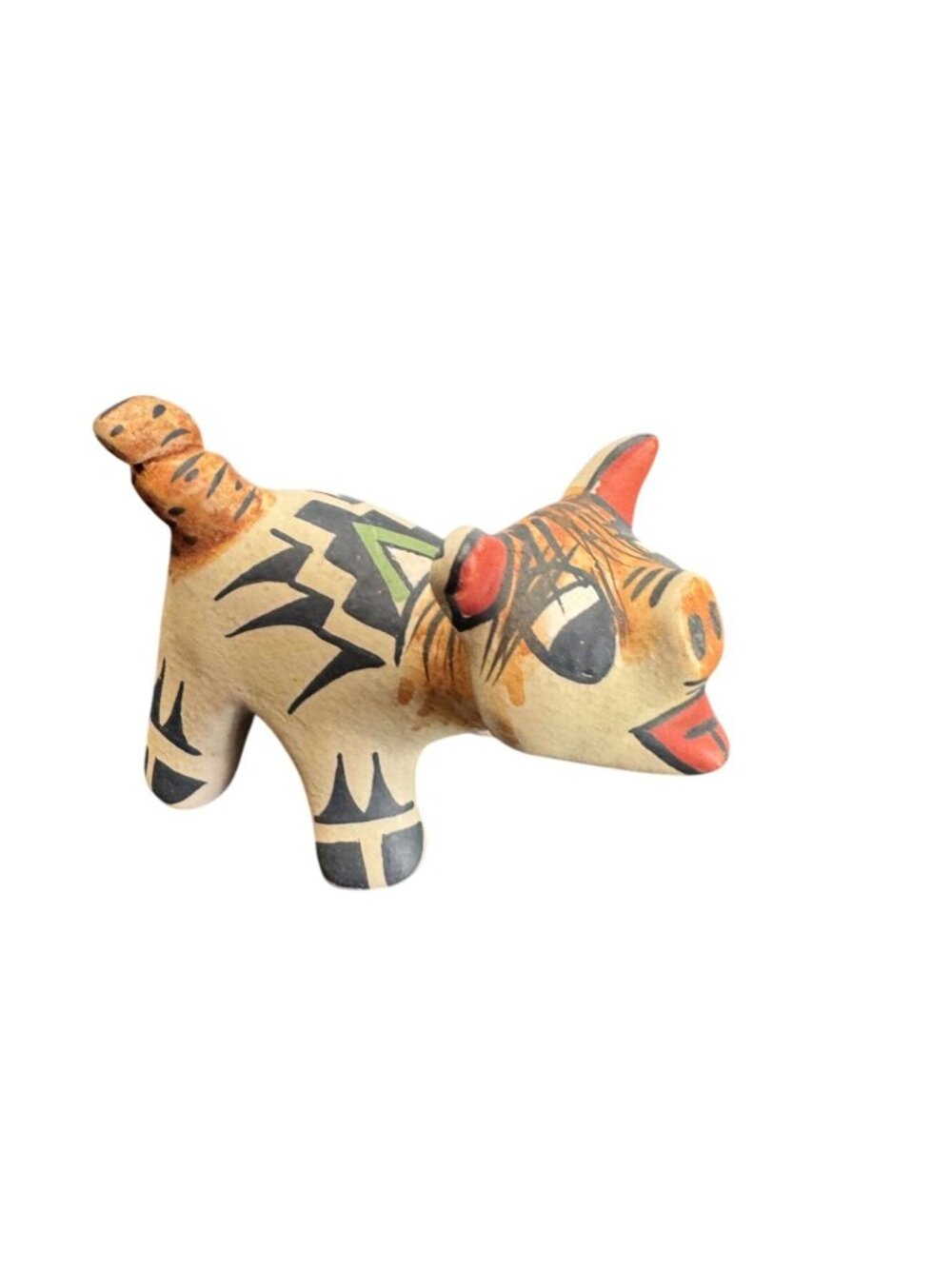 Stephanie Naranjo Santa Clara Pueblo Pig Pottery Figure Signed 3 1/2" - Picture 2 of 9